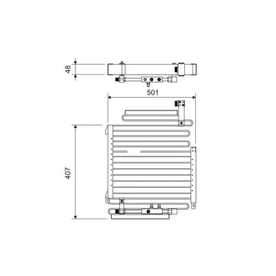 Billede af VALEO 814288 Kondensator uden tørrer Aluminium 407 R 134a AUDI: 80 B4 Sedan