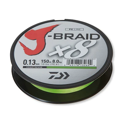 Billede af Daiwa J Braid X8 0.10mm 150m chartr. Braided fishing line