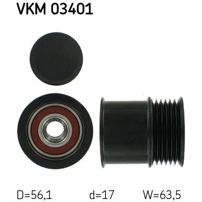 Billede af SKF VKM 03401 Friløbskobling 63,5