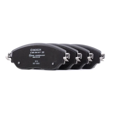 Billede af BOSCH 0 986 494 817 Bremseklodser Low Metallic med anti knirke plade RENAULT: Trafic 3, 3 Pritsche/Fahrgestell, Bus, FIAT: Talento Bus