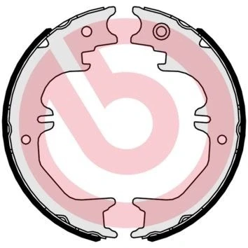 Billede af BREMBO S 83 563 Håndbremseklodser TOYOTA: Land Cruiser 100