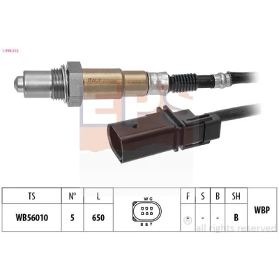 Billede af EPS 1.998.552 Lambdasonde opvarmet, pladesonde, bredbånd lambda sonde, Gevind, forsmurt VOLKSWAGEN: GOLF 6, Passat B7 Variant, B6 Sedan