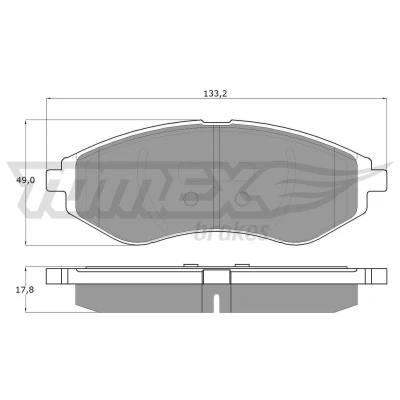 Billede af TOMEX brakes TX 14 22 Bremseklodser foraksel CHEVROLET: Aveo / Kalos Hatchback, Sedan, DAEWOO: Hatchback