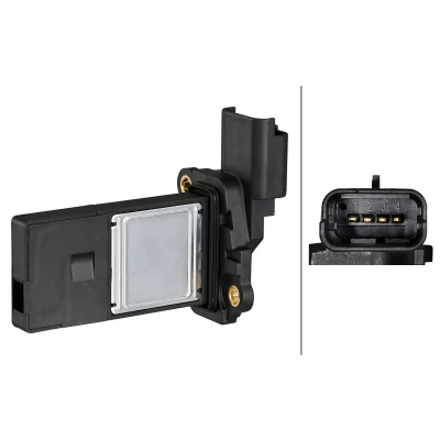 Billede af HELLA 8ET 358 095 211 Luftmassemåler med pakning PEUGEOT: 5008 I, Boxer Bus, 508 I SW, CITROËN: C4 Grand Picasso 2, Jumper II Van, Berlingo Van