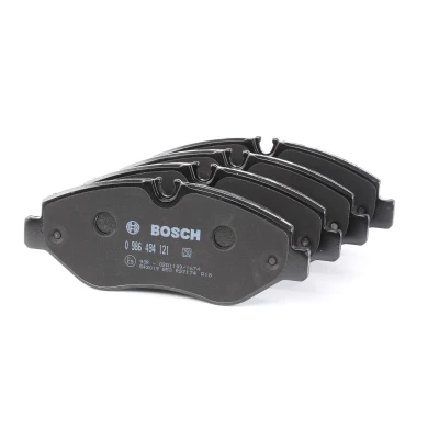 Billede af BOSCH 0 986 494 121 Bremseklodser Low Metallic med anti knirke plade, monteringsvejledning MERCEDES BENZ: Viano, Vito Mixto, V klasse