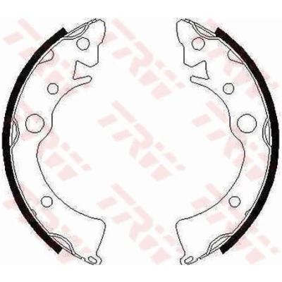 Billede af TRW GS6210 Bremsebakker 180 31 AKEBONO HONDA: CIVIC 6 Hatchback, CRX 3