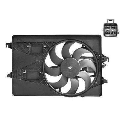 Billede af VAN WEZEL 1828747 Køleventilator med kølerventilatorramme (karm) elektronisk motor