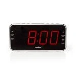 Billede af Nedis Digital vækkeur Radio LED Display 1x 3.5 mm Audio Input AM / FM Snooze funktion Sleep timer Antal alarmer: 2 Sort