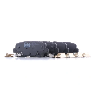Billede af FEBI BILSTEIN 116378 Bremseklodser bagaksel med akustisk advarsel for slid anti knirke plade, befæstelsesmateriale HYUNDAI: i20 II Hatchback