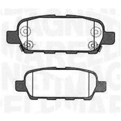 Billede af MAGNETI MARELLI 363916060473 Bremseklodser med akustisk advarsel for slid NISSAN: Qashqai / Qashqai+2 I, X Trail, Juke, SUZUKI: Grand Vitara 2 SUV