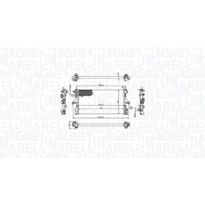 Billede af MAGNETI MARELLI 350213216700 Radiator til køretøjer med manuelt gear 780 398 34 Mekanisk fuget køleripper PEUGEOT: Boxer Bus