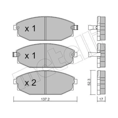 Billede af Bremseklodser METELLI 22 0363 0