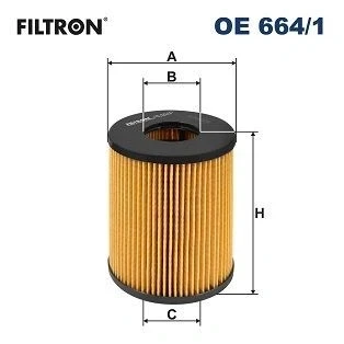 Billede af FILTRON OE 664/1 Oliefilter Filterindsats PORSCHE: Cayenne, 911 Cabriolet, Coupe