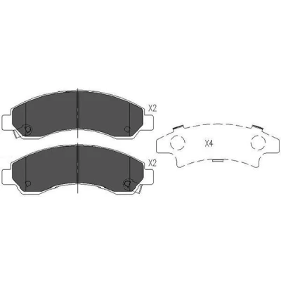 Billede af KAVO PARTS KBP 3514 Bremseklodser med akustisk advarsel for slid