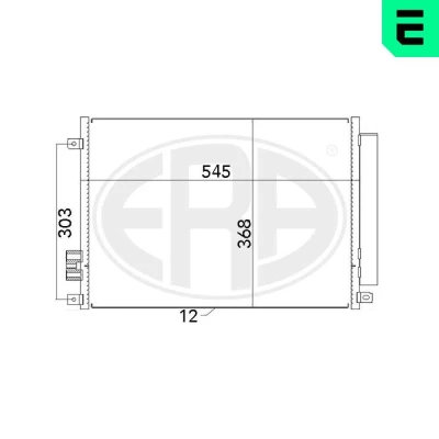 Billede af ERA 667008 Kondensator med tørrer FIAT: 500 Hatchback, C Cabriolet, FORD: KA Hatchback