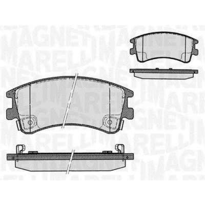 Billede af MAGNETI MARELLI 363916060295 Bremseklodser med akustisk advarsel for slid MAZDA: 6 Stationcar, Hatchback, Sedan