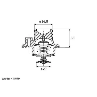 Billede af WAHLER 411579.92D Termostat 92 med pakning