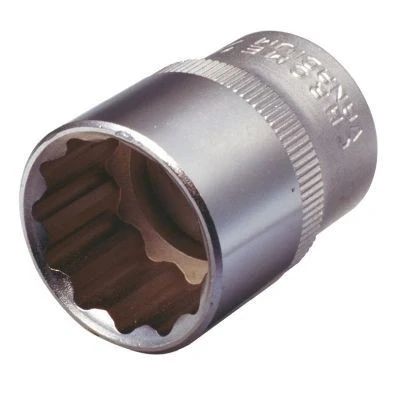 Billede af KS TOOLS 917.1364 Skraldenøgleindsats (Hexagon) DIN3120, ISO1174, DIN3124, ISO2725 1 26.0 Krom vanadium stål Tolvkant riflet
