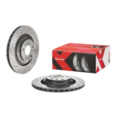 Billede af BREMBO XTRA LINE 09.8842.2X Bremseskiver 330 22 5 perforeret/indv. ventileret coatet højkarboniseret med skruer AUDI: A6 C6 Avant, Sedan