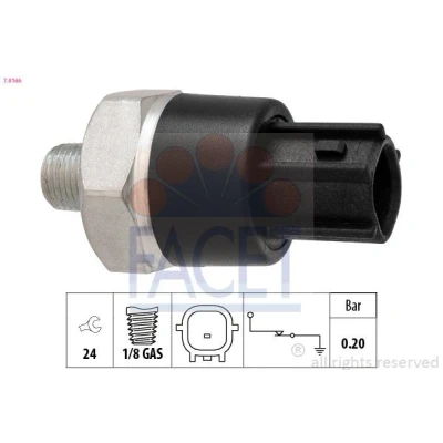 Billede af FACET 7.0166 Olietrykskontakt 1/8 GAS Made in Italy OE Equivalent