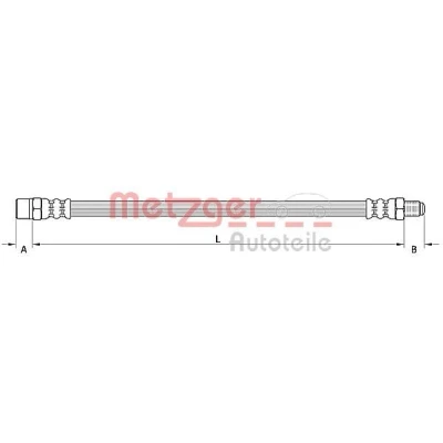 Billede af METZGER 4110754 Bremseslange 320 BMW: 5 Touring