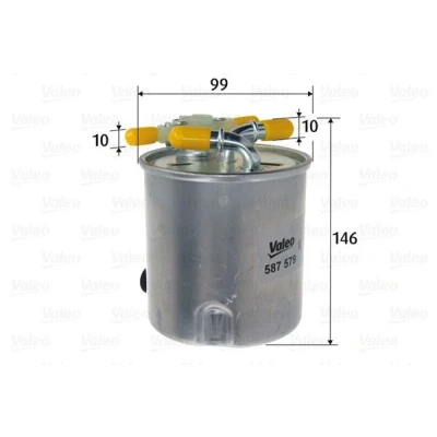 Billede af VALEO 587579 Brændstoffilter Ledningsfilter 10 NISSAN: X Trail