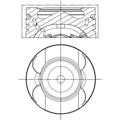 Billede af MAHLE ORIGINAL 013 PI 00156 000 Motor Stempel 84,01 med stempelringholder