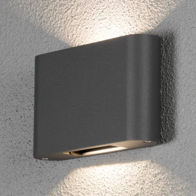 Billede af Chieri udendørs LED væglampe, 2 lkld 18cm antracit