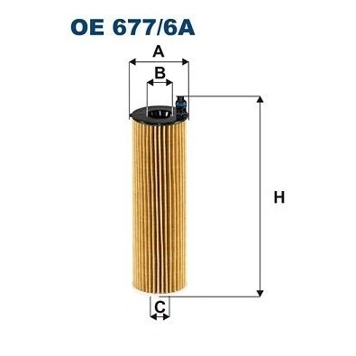 Billede af FILTRON OE 677/6A Oliefilter Filterindsats MERCEDES BENZ: C klasse T modell, Sedan, E Sedan