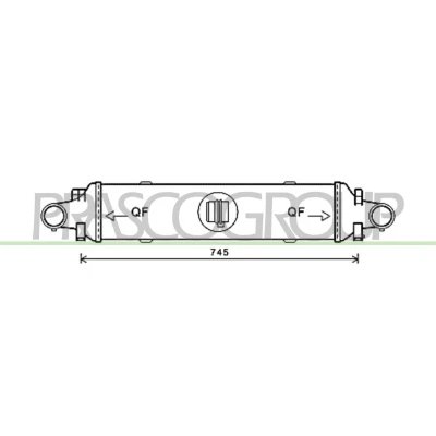 Billede af PRASCO ME029N004 Intercooler med lynkobling MERCEDES BENZ: E klasse T modell, C Sedan