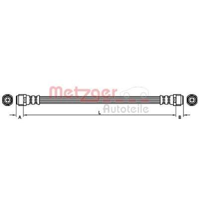 Billede af Bremseslange METZGER 4110360