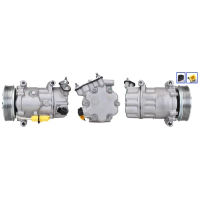 Billede af LUCAS ACP469 Kompressor PAG 46 R134a med pakninger PEUGEOT: 208 I Hatchback, 5008 I, 508 SW, CITROËN: C3 Picasso, DS3 II