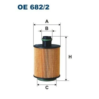 Billede af FILTRON OE 682/2 Oliefilter Filterindsats FIAT: 500 Hatchback, Punto III Grande OPEL: Corsa D Hatchback