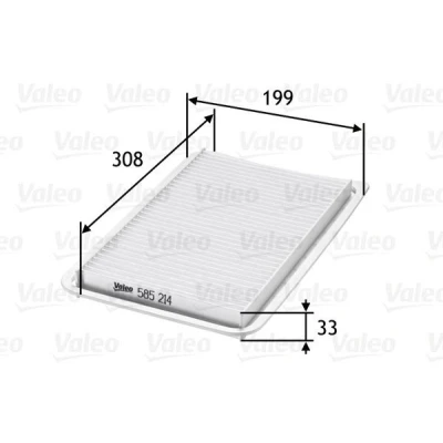 Billede af VALEO 585214 Luftfilter 29 201 313 Filterindsats MAZDA: 3 Hatchback, 2 Sedan