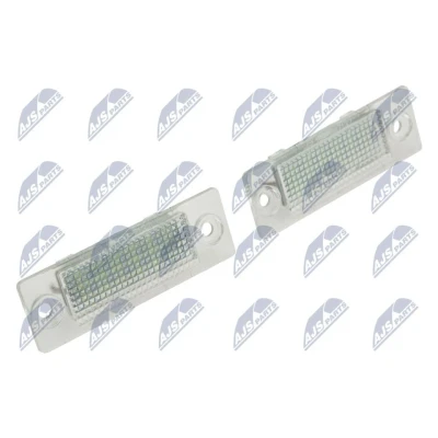 Billede af NTY ELP VW 001 Nummerpladelys på begge sider med LED VOLKSWAGEN: Transporter 5 Bus, Touran I, Passat B6 Variant