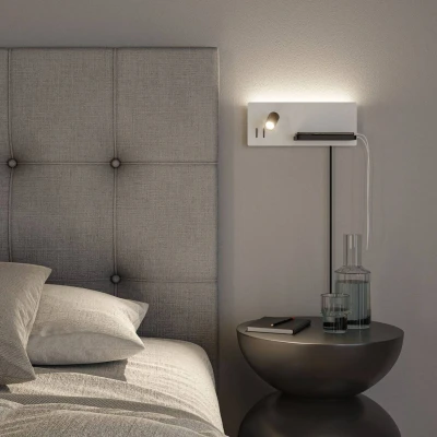 Billede af Paulmann LED væglampe Serra USB C, højre side