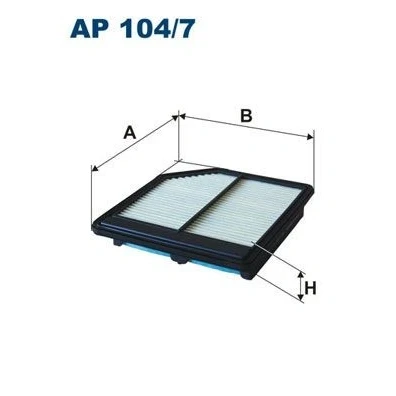 Billede af FILTRON AP 104/7 Luftfilter 43,5 197 226 Filterindsats HONDA: CIVIC 8 Hatchback, FR V