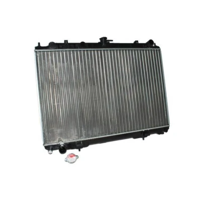Billede af THERMOTEC D71017TT Radiator Aluminium til køretøjer med klimaanlæg 450 710 26 manuelt gear Mekanisk fuget køleripper