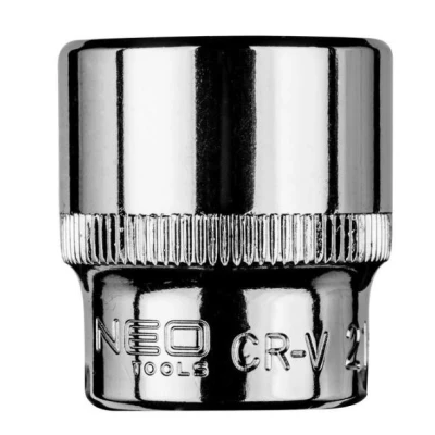 Billede af NEO TOOLS 08 181 Skraldenøgleindsats (Hexagon) 3/8 21 mm Krom vanadium stål Sekskant