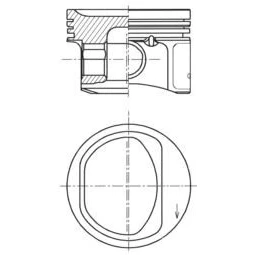 Billede af KOLBENSCHMIDT 41754600 Motor Stempel 70,8