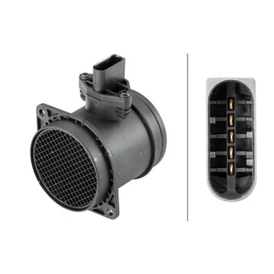Billede af HELLA 8ET 358 095 401 Luftmassemåler uden pakning VOLKSWAGEN: Golf 4, 5, Multivan 5 (7HM, AUDI: A3 Sportback, TT Roadster, Coupe