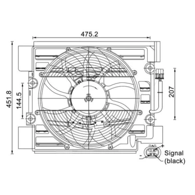 Billede af MAHLE ORIGINAL ACF 24 000S Ventilator, klimaanlæg BMW: 5 Sedan
