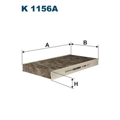 Billede af FILTRON K 1156A Kabinefilter Aktivkulfilter 289 161 30