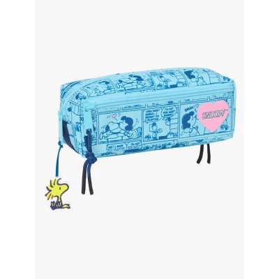 Billede af Snoopy Vadsæk Love Lyseblå 22 x 8,5 6 cm Skoleartikler