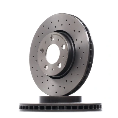 Billede af BREMBO XTRA LINE 09.8633.1X Bremseskiver 286 26 5 perforeret/indv. ventileret coatet højkarboniseret med skruer VOLVO: S60 I, V70 2, S80 I
