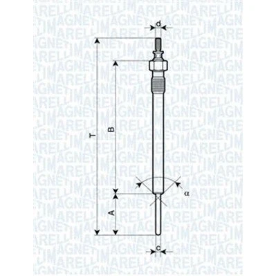 Billede af MAGNETI MARELLI 062900066304 Gløderør 11V 10A M10X1,25