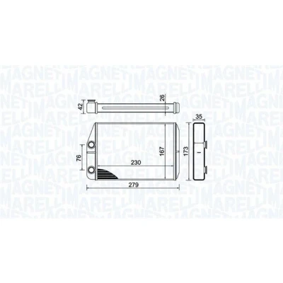 Billede af MAGNETI MARELLI 350218443000 Varmeveksler