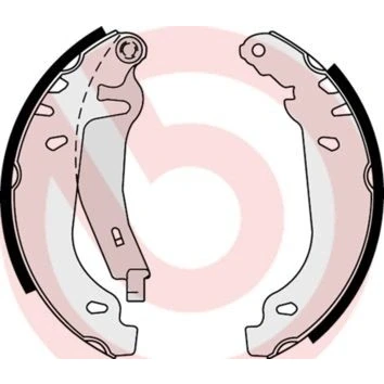 Billede af BREMBO S 61 539 Bremsebakker 180 32 med håndbremsegreb CITROËN: Xsara Hatchback