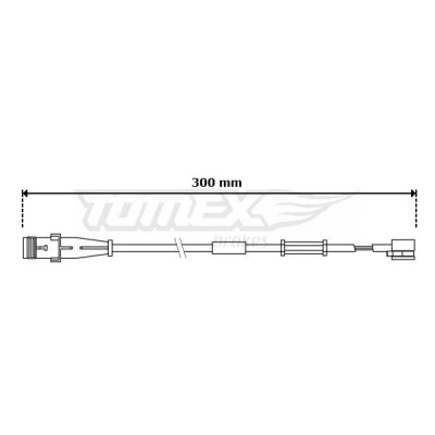 Billede af TOMEX brakes TX 30 70 Slidindikator Bremsebelægning foraksel