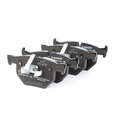 Billede af BOSCH 0 986 494 540 Bremseklodser Low Metallic med anti knirke plade, stempelklips BMW: 3 Sedan, Touring, X1